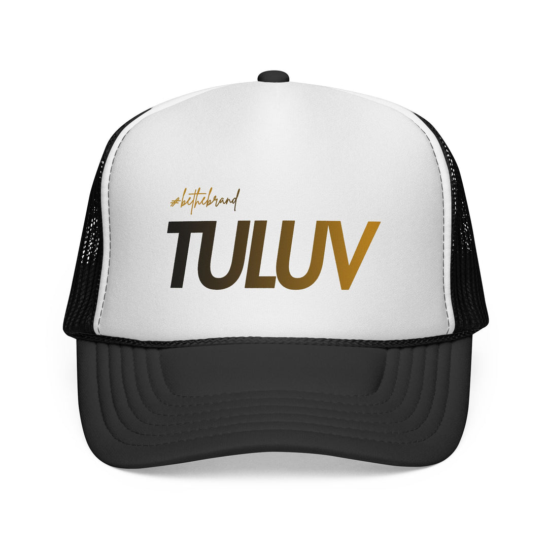 TULUV Trucker Cap — Retro Mesh Snapback Hat with Gold Script - TULUV