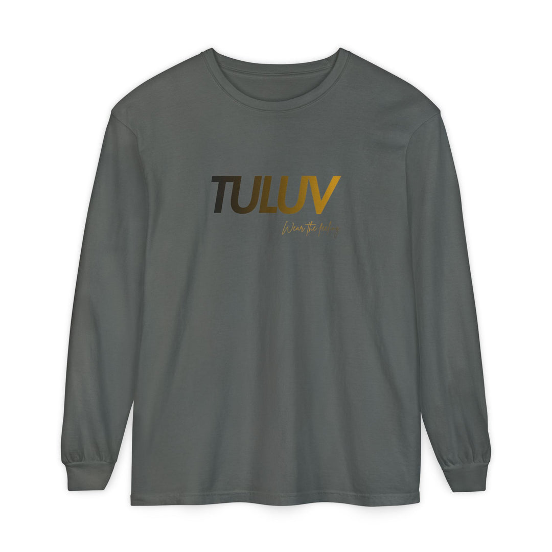 TULUV Long Sleeve Tee — Minimal Logo Graphic Shirt - TULUV