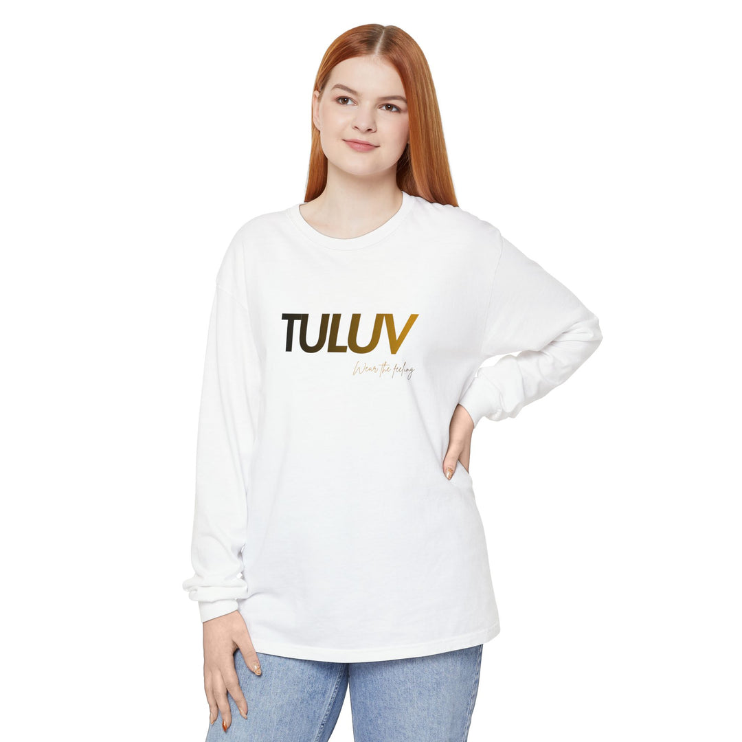 TULUV Long Sleeve Tee — Minimal Logo Graphic Shirt - TULUV