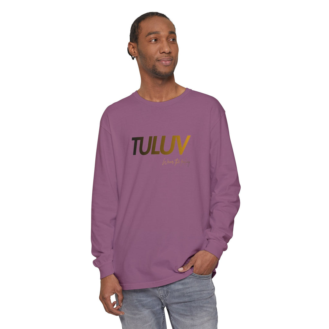 TULUV Long Sleeve Tee — Minimal Logo Graphic Shirt - TULUV