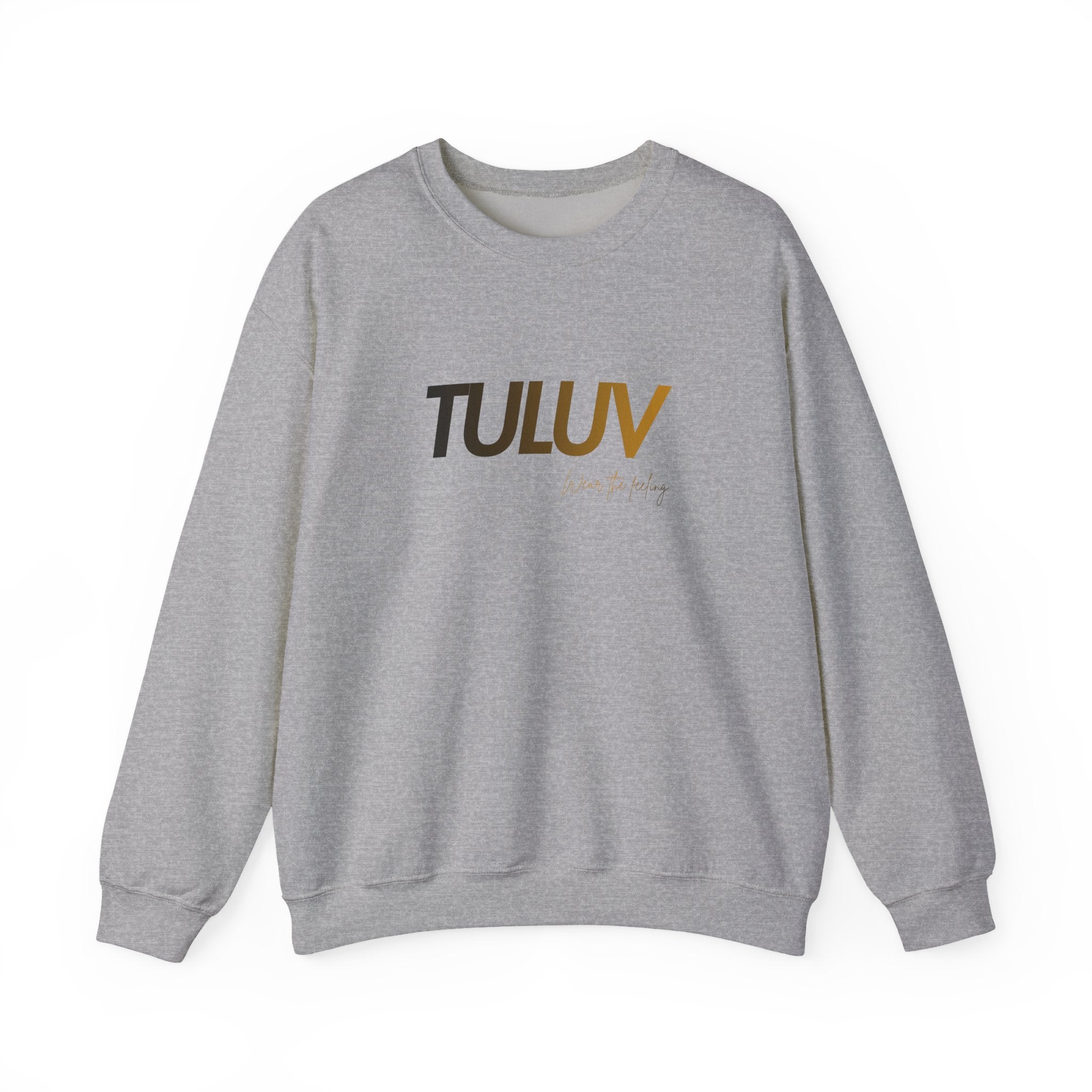 TULUV Logo Crewneck Sweatshirt — Minimalist White Pullover - TULUV