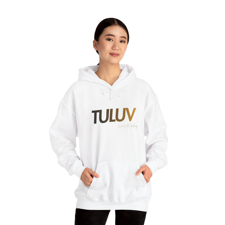 Tuluv Logo Hoodie — Minimalist White Pullover - TULUV
